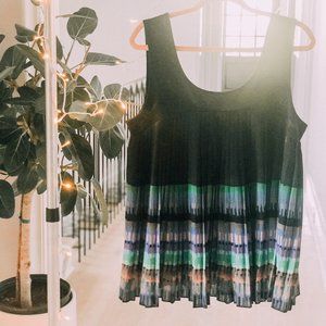 Fun, Pleated, Colorful Swing Top || Anthropologie